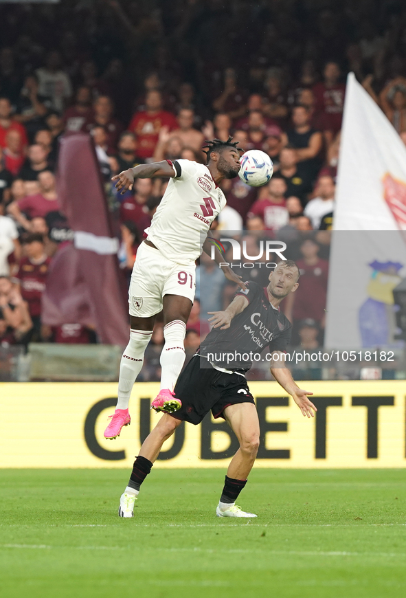 Duvan Zapata of Torino Fc during the Serie A TIM match between US Salernitana and Torino FC in Salerno, Italy, on September 18, 2023. 