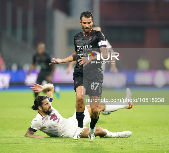 Antonio Candreva of Us Salernitana 1919 during the Serie A TIM match between US Salernitana and Torino FC in Salerno, Italy, on September 18...