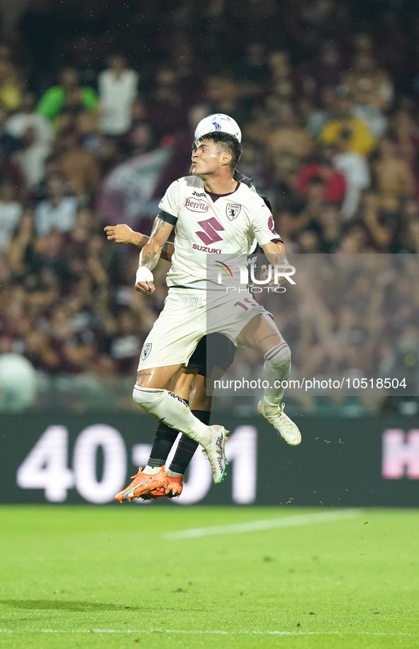 Nemanja Radonjic of Torino Fc during the Serie A TIM match between US Salernitana and Torino FC in Salerno, Italy, on September 18, 2023. 