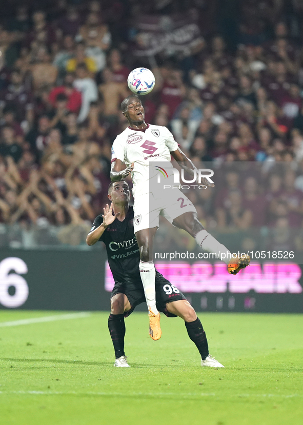 Demba Seck of Torino Fc during the Serie A TIM match between US Salernitana and Torino FC in Salerno, Italy, on September 18, 2023. 