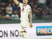 Nemanja Radonjic of Torino Fc celebrate the goal during the Serie A TIM match between US Salernitana and Torino FC in Salerno, Italy, on Sep...