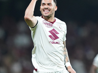 Nemanja Radonjic of Torino Fc celebrate the goal during the Serie A TIM match between US Salernitana and Torino FC in Salerno, Italy, on Sep...