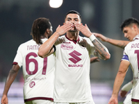 Nemanja Radonjic of Torino Fc celebrate the goal during the Serie A TIM match between US Salernitana and Torino FC in Salerno, Italy, on Sep...