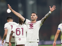 Nemanja Radonjic of Torino Fc celebrate the goal during the Serie A TIM match between US Salernitana and Torino FC in Salerno, Italy, on Sep...