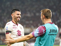 Nemanja Radonjic of Torino Fc celebrate the goal during the Serie A TIM match between US Salernitana and Torino FC in Salerno, Italy, on Sep...