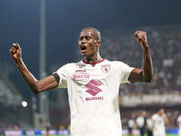 Demba Seck of Torino Fc celebrate the goal during the Serie A TIM match between US Salernitana and Torino FC in Salerno, Italy, on September...