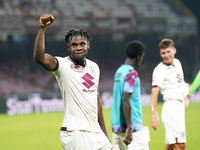 Players of Torino Fc celebrate the win during the Serie A TIM match between US Salernitana and Torino FC in Salerno, Italy, on September 18,...