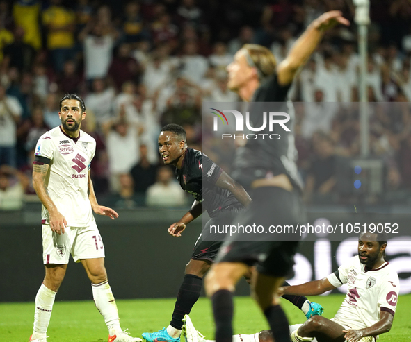 Jovane Cabral of Us Salernitana 1919 during the Serie A TIM match between US Salernitana and Torino FC in Salerno, Italy, on September 18, 2...