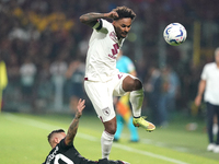 Valentino Lazaro of Torino Fc during the Serie A TIM match between US Salernitana and Torino FC in Salerno, Italy, on September 18, 2023. (