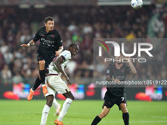 Domagoj Bradaric of Us Salernitana 1919 during the Serie A TIM match between US Salernitana and Torino FC in Salerno, Italy, on September 18...