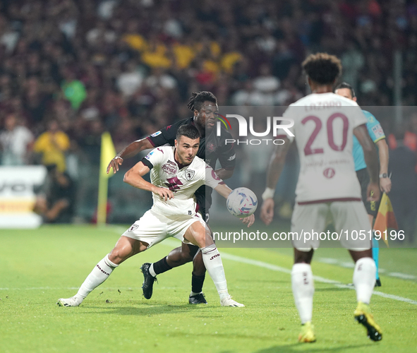 Nemanja Radonjic of Torino Fc during the Serie A TIM match between US Salernitana and Torino FC in Salerno, Italy, on September 18, 2023. 