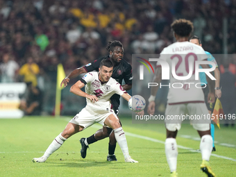 Nemanja Radonjic of Torino Fc during the Serie A TIM match between US Salernitana and Torino FC in Salerno, Italy, on September 18, 2023. (