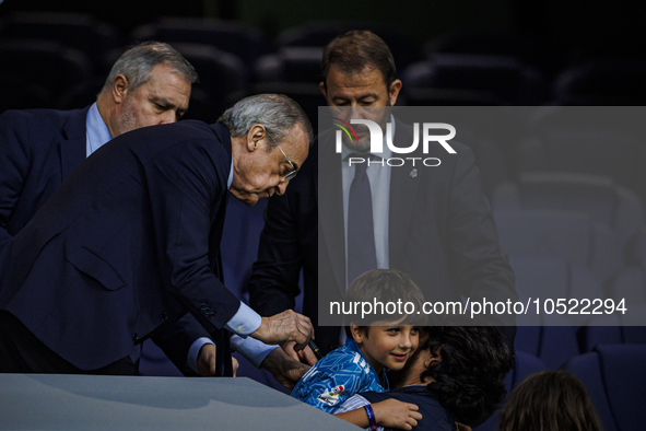 
Florentino Perez during the LaLiga EA Sports match between Real Madrid  and Real Sociedad at the Estadio Santiago Bernabeu on September 17,...