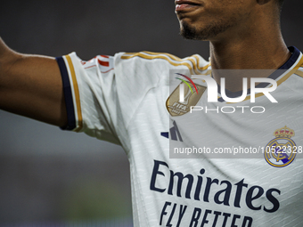 
Jude Bellingham of Real Madrid during the LaLiga EA Sports match between Real Madrid  and Real Sociedad at the Estadio Santiago Bernabeu on...