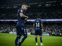 
Ander Barrenetxea of Real Sociedad during the LaLiga EA Sports match between Real Madrid  and Real Sociedad at the Estadio Santiago Bernabe...