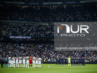 
Players of both teams during the LaLiga EA Sports match between Real Madrid  and Real Sociedad at the Estadio Santiago Bernabeu on Septembe...