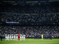 
Players of both teams during the LaLiga EA Sports match between Real Madrid  and Real Sociedad at the Estadio Santiago Bernabeu on Septembe...