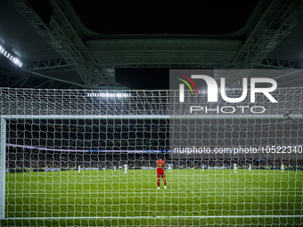 
Kepa Arrizabalaga of Real Madrid during the LaLiga EA Sports match between Real Madrid  and Real Sociedad at the Estadio Santiago Bernabeu...