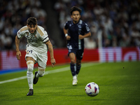 
Fran Garcia of Real Madrid during the LaLiga EA Sports match between Real Madrid  and Real Sociedad at the Estadio Santiago Bernabeu on Sep...