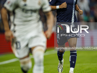 
Takefusa Kubo of Real Sociedad during the LaLiga EA Sports match between Real Madrid  and Real Sociedad at the Estadio Santiago Bernabeu on...