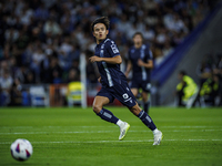 
Takefusa Kubo of Real Sociedad during the LaLiga EA Sports match between Real Madrid  and Real Sociedad at the Estadio Santiago Bernabeu on...