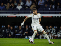 
Federico Valverde of Real Madrid during the LaLiga EA Sports match between Real Madrid  and Real Sociedad at the Estadio Santiago Bernabeu...