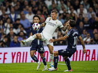 
Toni Kroos of Real Madrid during the LaLiga EA Sports match between Real Madrid  and Real Sociedad at the Estadio Santiago Bernabeu on Sept...