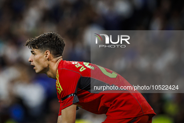 
Kepa Arrizabalaga of Real Madrid during the LaLiga EA Sports match between Real Madrid  and Real Sociedad at the Estadio Santiago Bernabeu...