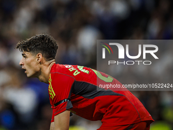 
Kepa Arrizabalaga of Real Madrid during the LaLiga EA Sports match between Real Madrid  and Real Sociedad at the Estadio Santiago Bernabeu...