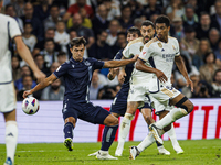 
Jude Bellingham of Real Madrid during the LaLiga EA Sports match between Real Madrid  and Real Sociedad at the Estadio Santiago Bernabeu on...