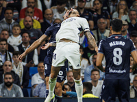 
Joselu of Real Madrid during the LaLiga EA Sports match between Real Madrid  and Real Sociedad at the Estadio Santiago Bernabeu on Septembe...