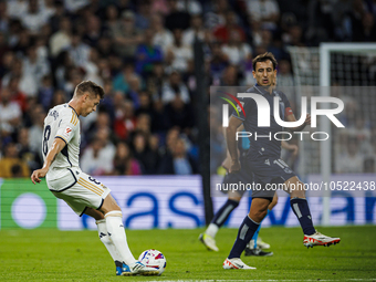 
Toni Kroos of Real Madrid during the LaLiga EA Sports match between Real Madrid  and Real Sociedad at the Estadio Santiago Bernabeu on Sept...