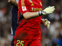 
Kepa Arrizabalaga of Real Madrid during the LaLiga EA Sports match between Real Madrid  and Real Sociedad at the Estadio Santiago Bernabeu...