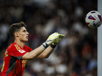 
Kepa Arrizabalaga of Real Madrid during the LaLiga EA Sports match between Real Madrid  and Real Sociedad at the Estadio Santiago Bernabeu...