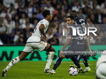 
Jude Bellingham of Real Madrid during the LaLiga EA Sports match between Real Madrid  and Real Sociedad at the Estadio Santiago Bernabeu on...