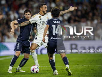 
Joselu of Real Madrid during the LaLiga EA Sports match between Real Madrid  and Real Sociedad at the Estadio Santiago Bernabeu on Septembe...