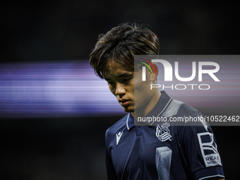 
Joselu of Real Madrid during the LaLiga EA Sports match between Real Madrid  and Real Sociedad at the Estadio Santiago Bernabeu on Septembe...