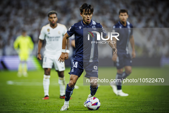 
Joselu of Real Madrid during the LaLiga EA Sports match between Real Madrid  and Real Sociedad at the Estadio Santiago Bernabeu on Septembe...