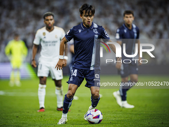 
Joselu of Real Madrid during the LaLiga EA Sports match between Real Madrid  and Real Sociedad at the Estadio Santiago Bernabeu on Septembe...