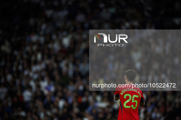 
Kepa Arrizabalaga of Real Madrid during the LaLiga EA Sports match between Real Madrid  and Real Sociedad at the Estadio Santiago Bernabeu...