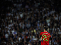 
Kepa Arrizabalaga of Real Madrid during the LaLiga EA Sports match between Real Madrid  and Real Sociedad at the Estadio Santiago Bernabeu...