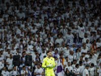 
Alex Remiro of Real Sociedad during the LaLiga EA Sports match between Real Madrid  and Real Sociedad at the Estadio Santiago Bernabeu on S...