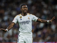 
David Alaba of Real Madrid during the LaLiga EA Sports match between Real Madrid  and Real Sociedad at the Estadio Santiago Bernabeu on Sep...