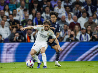 
Luka Modric of Real Madrid during the LaLiga EA Sports match between Real Madrid  and Real Sociedad at the Estadio Santiago Bernabeu on Sep...