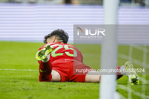 
Kepa Arrizabalaga of Real Madrid during the LaLiga EA Sports match between Real Madrid  and Real Sociedad at the Estadio Santiago Bernabeu...