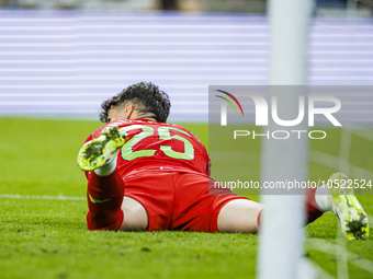 
Kepa Arrizabalaga of Real Madrid during the LaLiga EA Sports match between Real Madrid  and Real Sociedad at the Estadio Santiago Bernabeu...