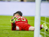 
Kepa Arrizabalaga of Real Madrid during the LaLiga EA Sports match between Real Madrid  and Real Sociedad at the Estadio Santiago Bernabeu...