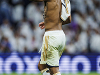 
Jude Bellingham of Real Madrid during the LaLiga EA Sports match between Real Madrid  and Real Sociedad at the Estadio Santiago Bernabeu on...