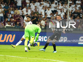 Pasquale Mazzocchi of Us Salernitana 1919 during the Serie A TIM match between US Salernitana and Torino FC in Salerno, Italy, on September...