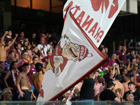 Supporters of Torino Fc during the Serie A TIM match between US Salernitana and Torino FC in Salerno, Italy, on September 18, 2023. (